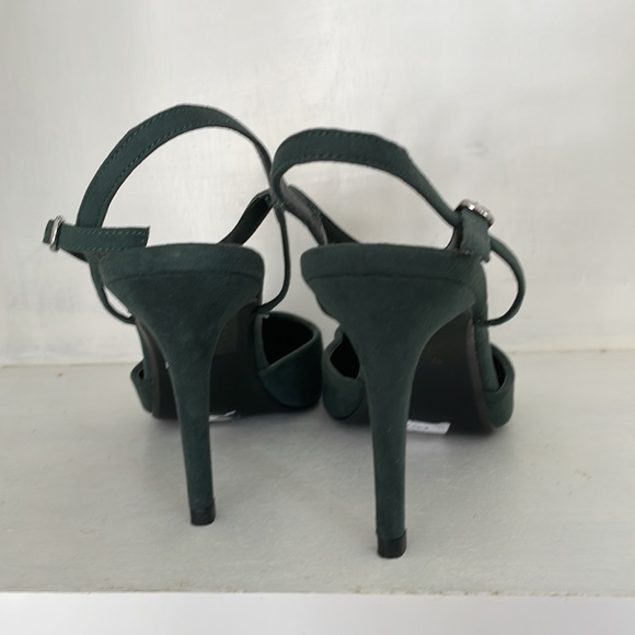 Dorothy Perkins deep green suede heels SIZE UK 6 (US8) - Picture 5 of 7